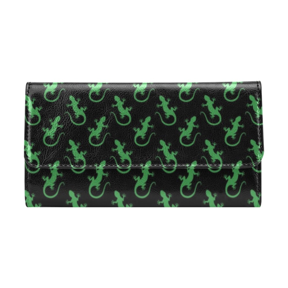 lizard Print Design LKS401 Women's Trifold Wallet