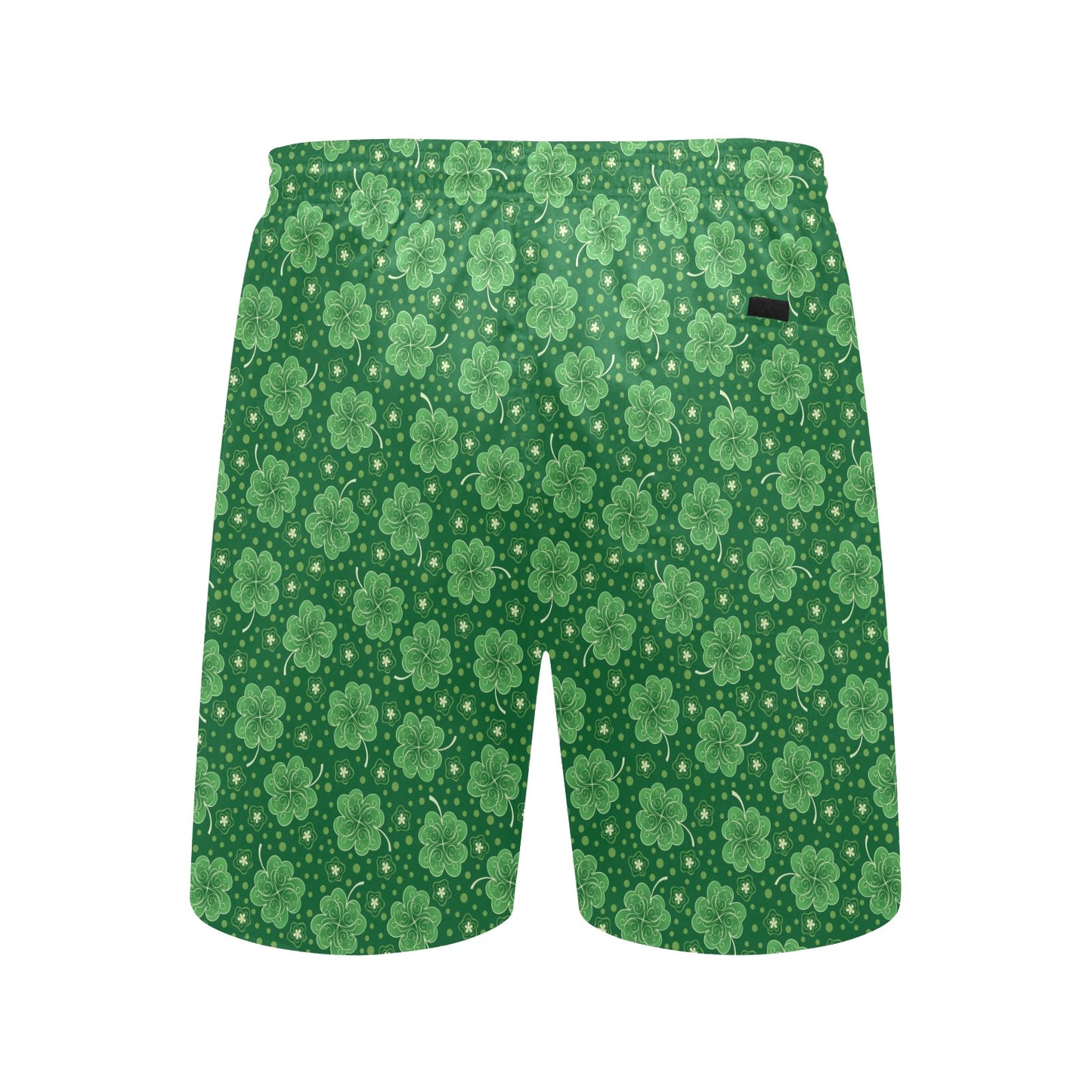 Shamrock Design Print Men's Swim Trunks Beach Shorts