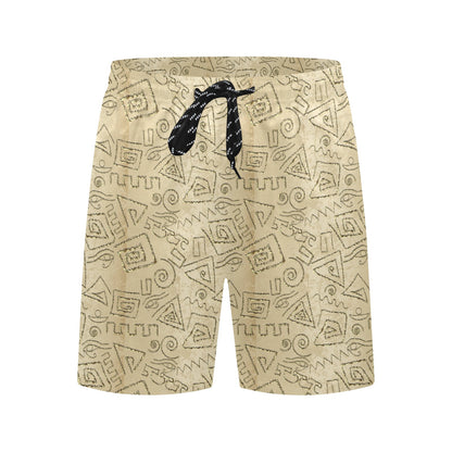 Ancient Greek Print Design LKS3013 Men's Swim Trunks Beach Shorts