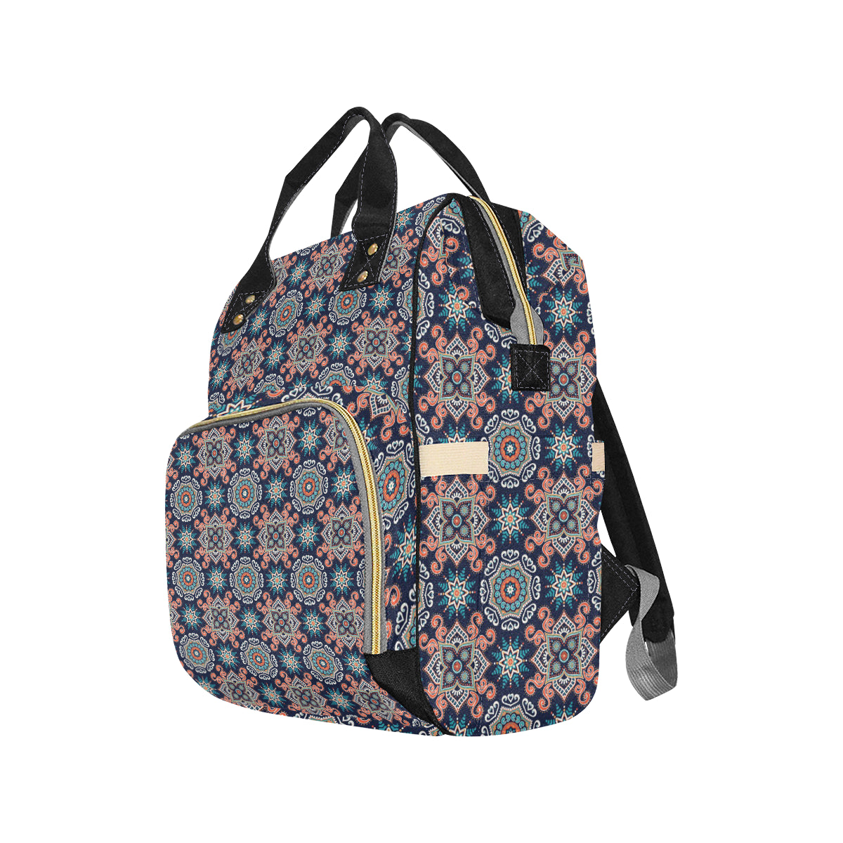 Bohemian Pattern Print Design 02 Diaper Bag Backpack