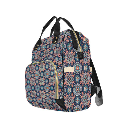 Bohemian Pattern Print Design 02 Diaper Bag Backpack