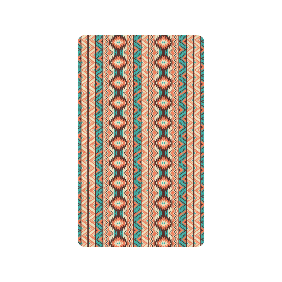 Navajo Western Style Print Pattern Rubber Doormat