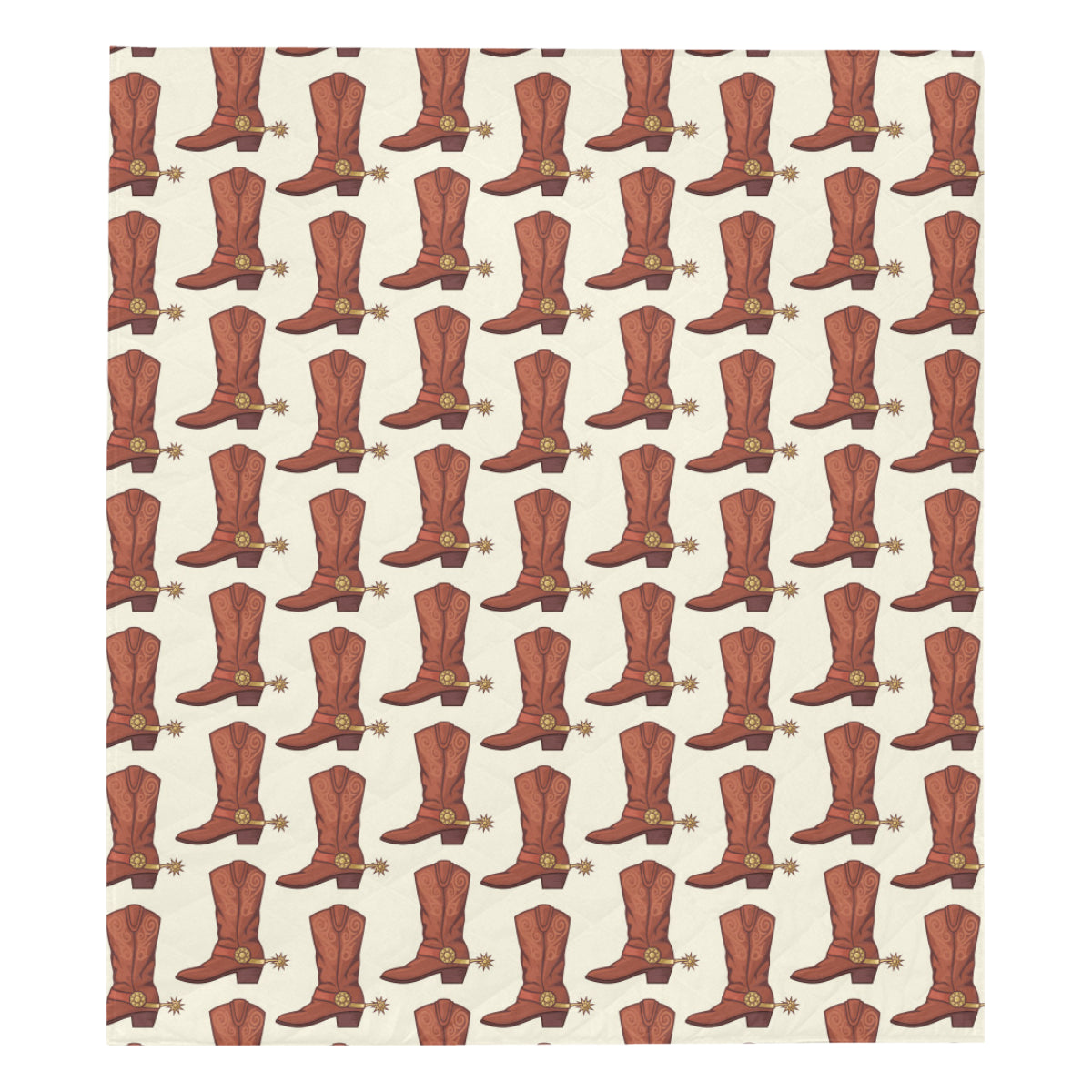 Cowboy Pattern Print Design 06 Premium Quilt