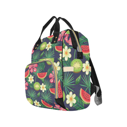 Tropical Fruits Pattern Print Design TF05 Diaper Bag Backpack