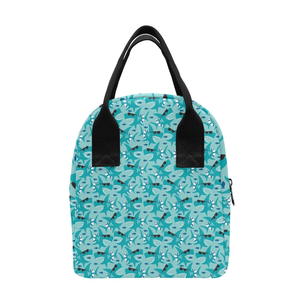 Shark Cute Print Design LKS302 Insulated Lunch Bag