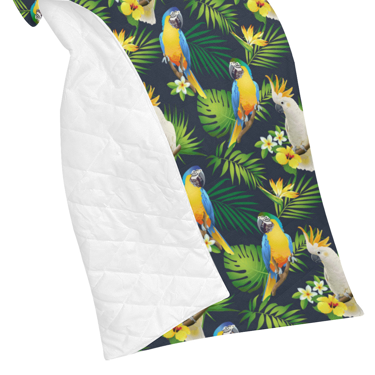 Parrot Pattern Print Design A03 Premium Quilt