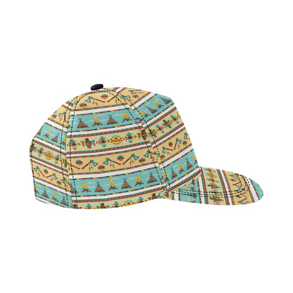 American indian Life Pattern Snapback Cap