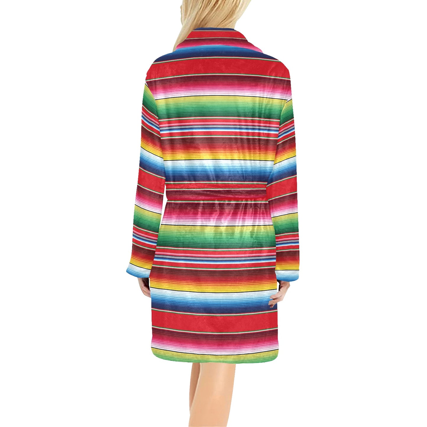 Serape Pattern Women's Fleece Robe