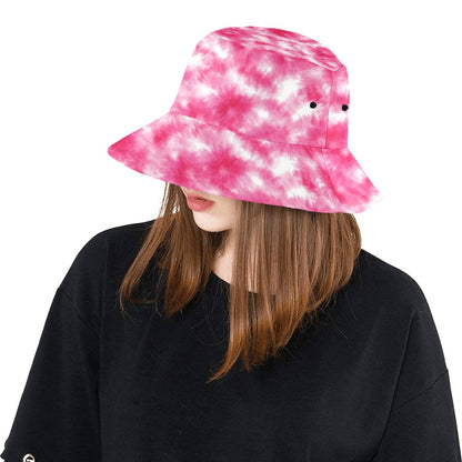 Tie Dye Pink Print Design LKS304 Unisex Bucket Hat