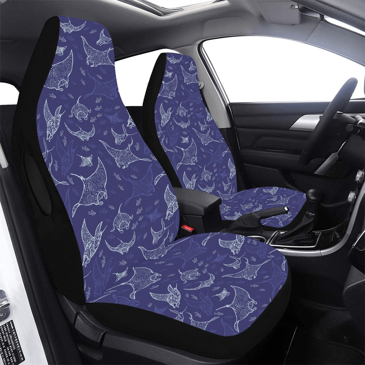Manta Ray Print Design LKS401 Car Seat Covers