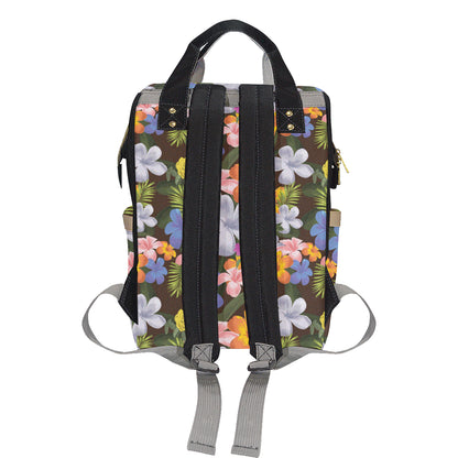 Plumeria Pattern Print Design PM03 Diaper Bag Backpack