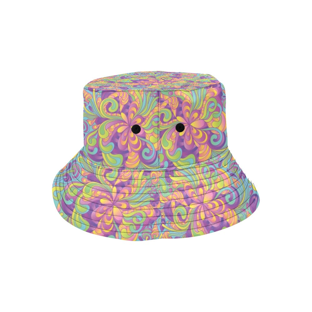 Trippy Print Design LKS306 Unisex Bucket Hat
