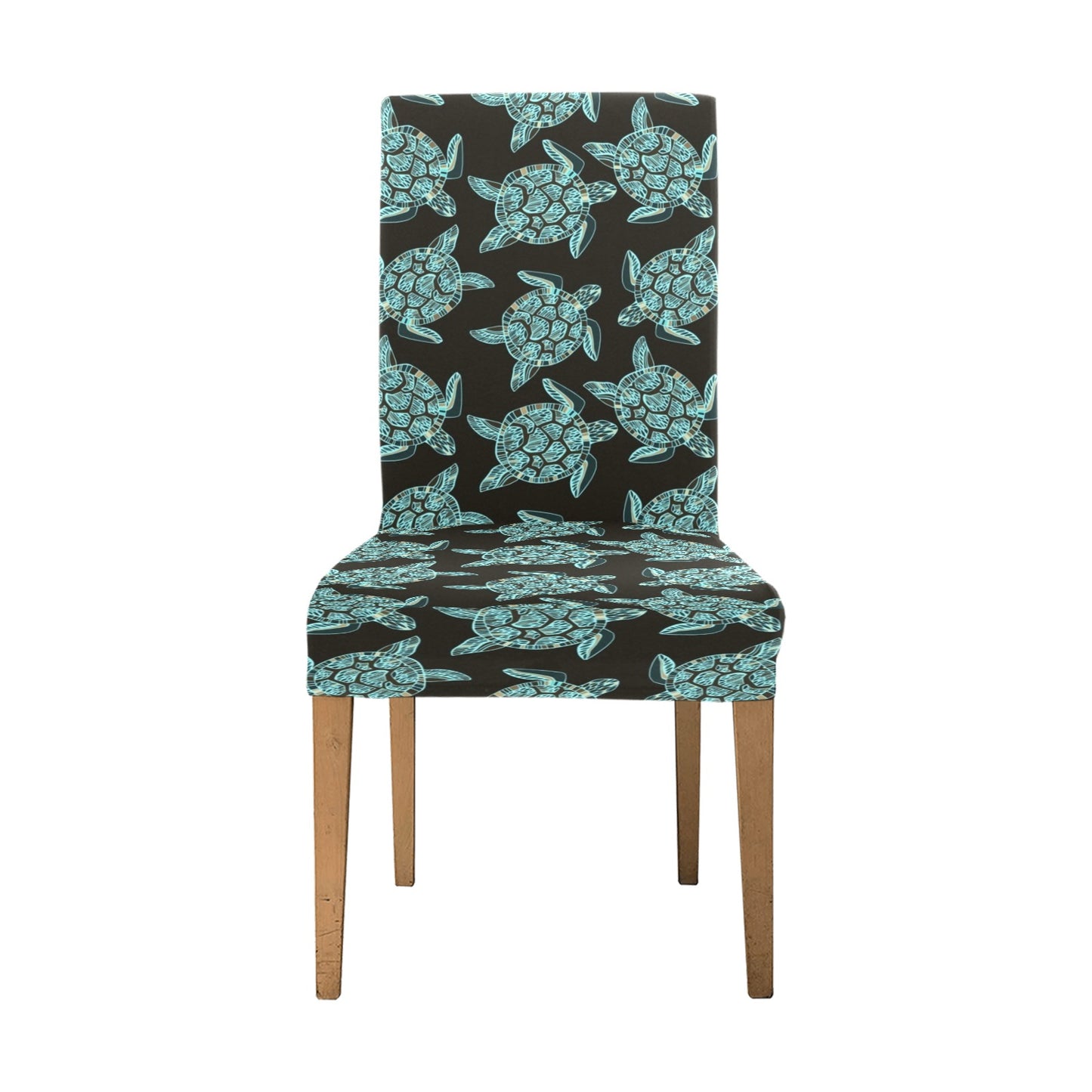 Sea Turtle Print Design LKS302 Dining Chair Slipcover