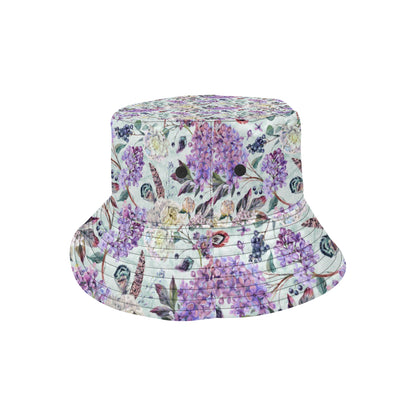 Lilac Pattern Print Design LI06 Unisex Bucket Hat