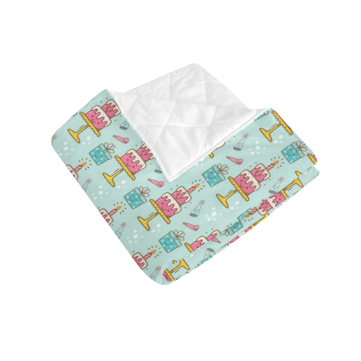Cake Pattern Print Design 06 Premium Quilt