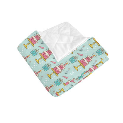 Cake Pattern Print Design 06 Premium Quilt