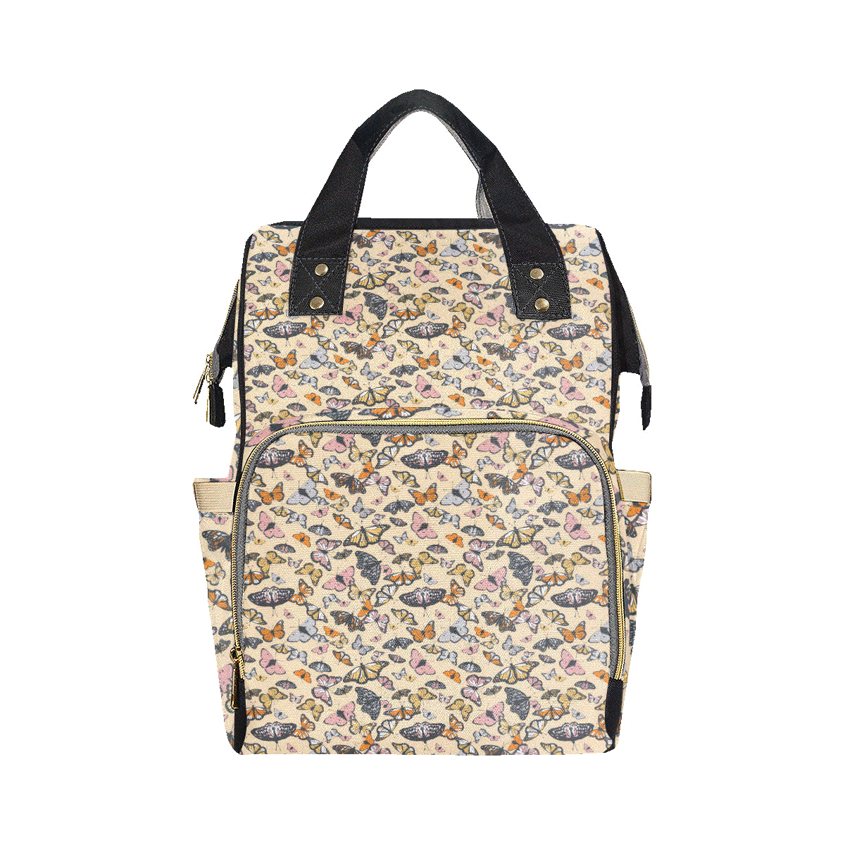 Butterfly Pattern Print Design 04 Diaper Bag Backpack