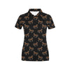 Horse Print Design LKS3010 Women's Polo Shirt