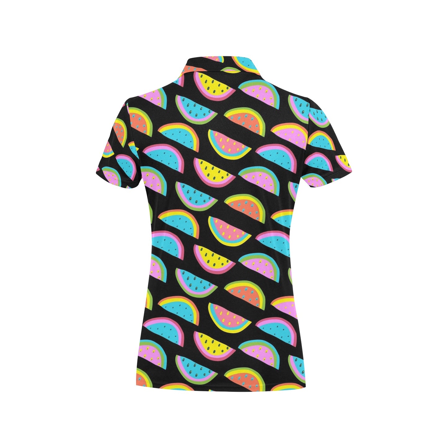 Watermelon Pattern Print Design WM08 Women's Polo Shirt