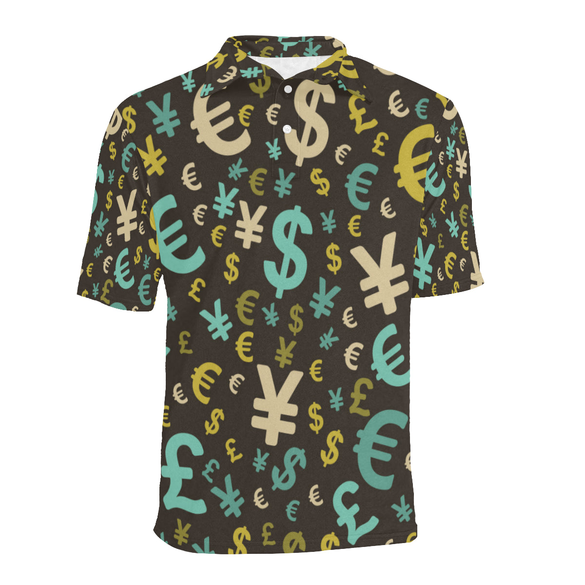 Money Pattern Print Design 01 Men Polo Shirt