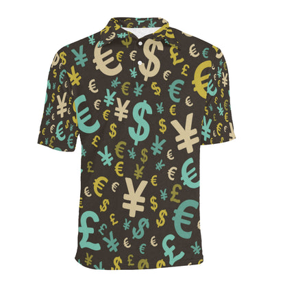 Money Pattern Print Design 01 Men Polo Shirt