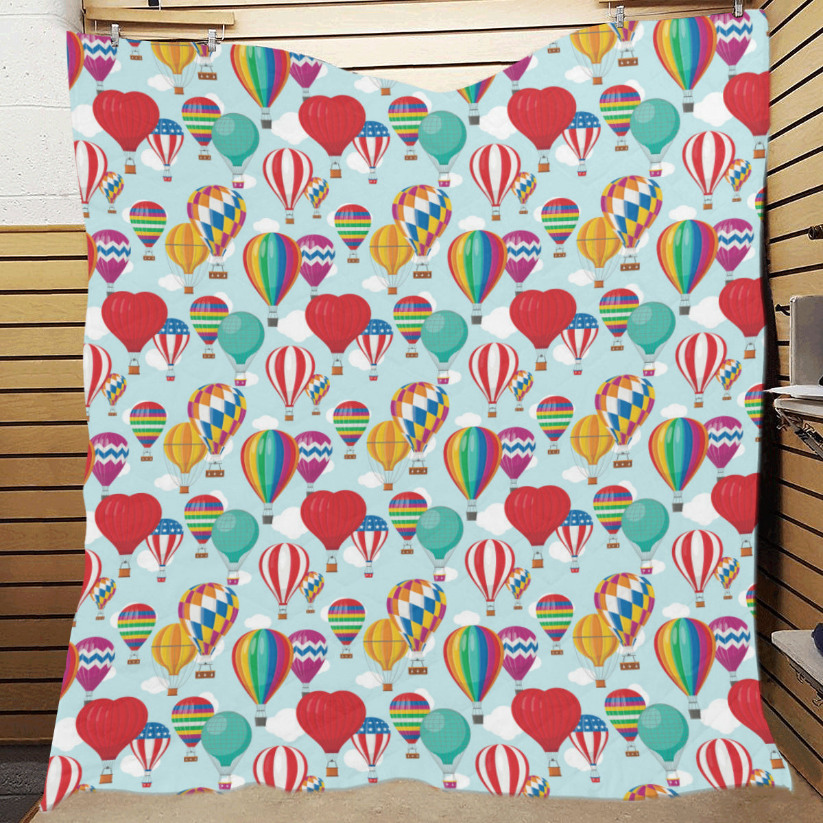 Ballon Pattern Print Design 07 Premium Quilt