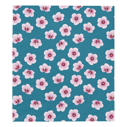 Cherry Blossom Pattern Print Design CB08 Premium Quilt