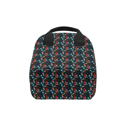 Mermaid Girl Themed Design Print Insulated Lunch Bag