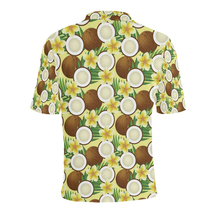 Coconut Pattern Print Design CN02 Men Polo Shirt