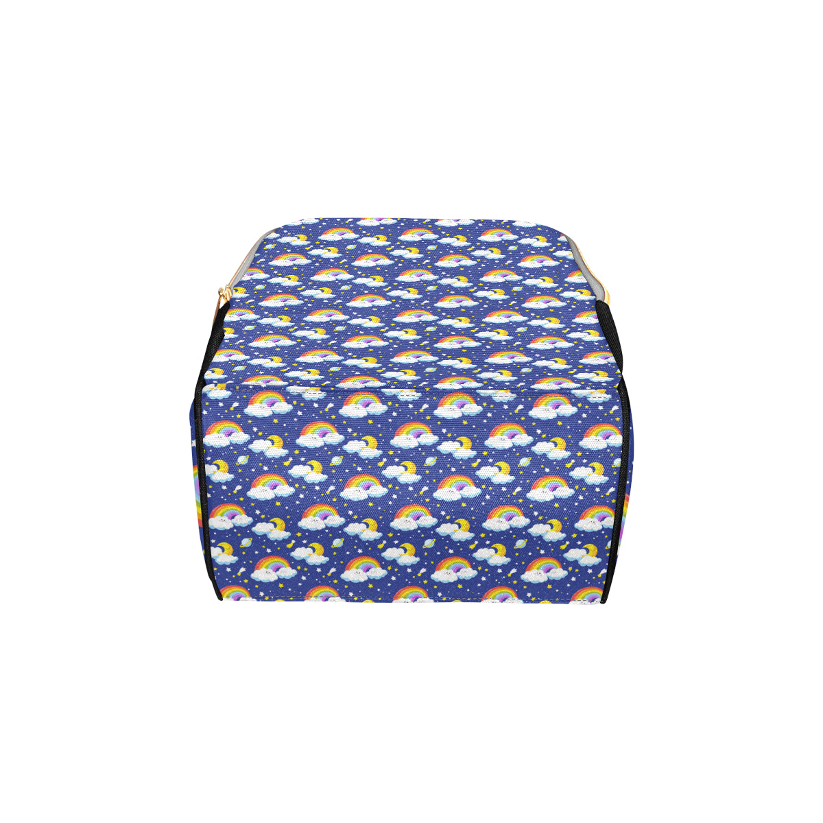 Rainbow Space Design Print Diaper Bag Backpack