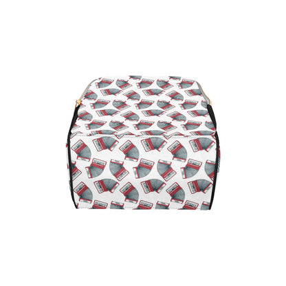 Accordion Pattern Print Design 03 Diaper Bag Backpack