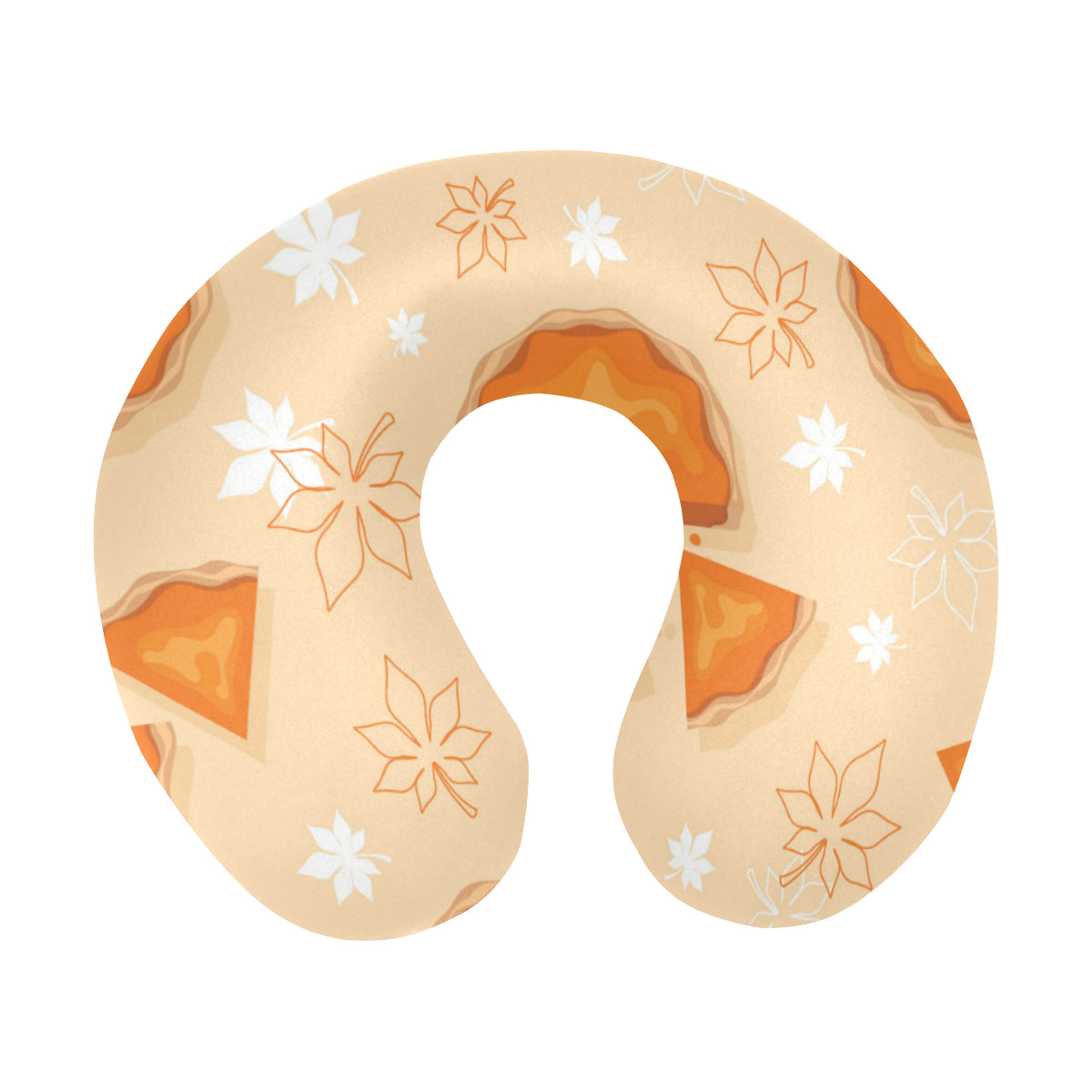 Pie Pattern Print Design A01 U-Shaped Travel Neck Pillow
