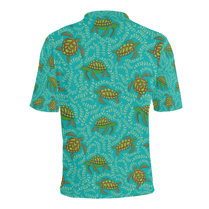 Sea Turtle Pattern Print Design T010 Men Polo Shirt
