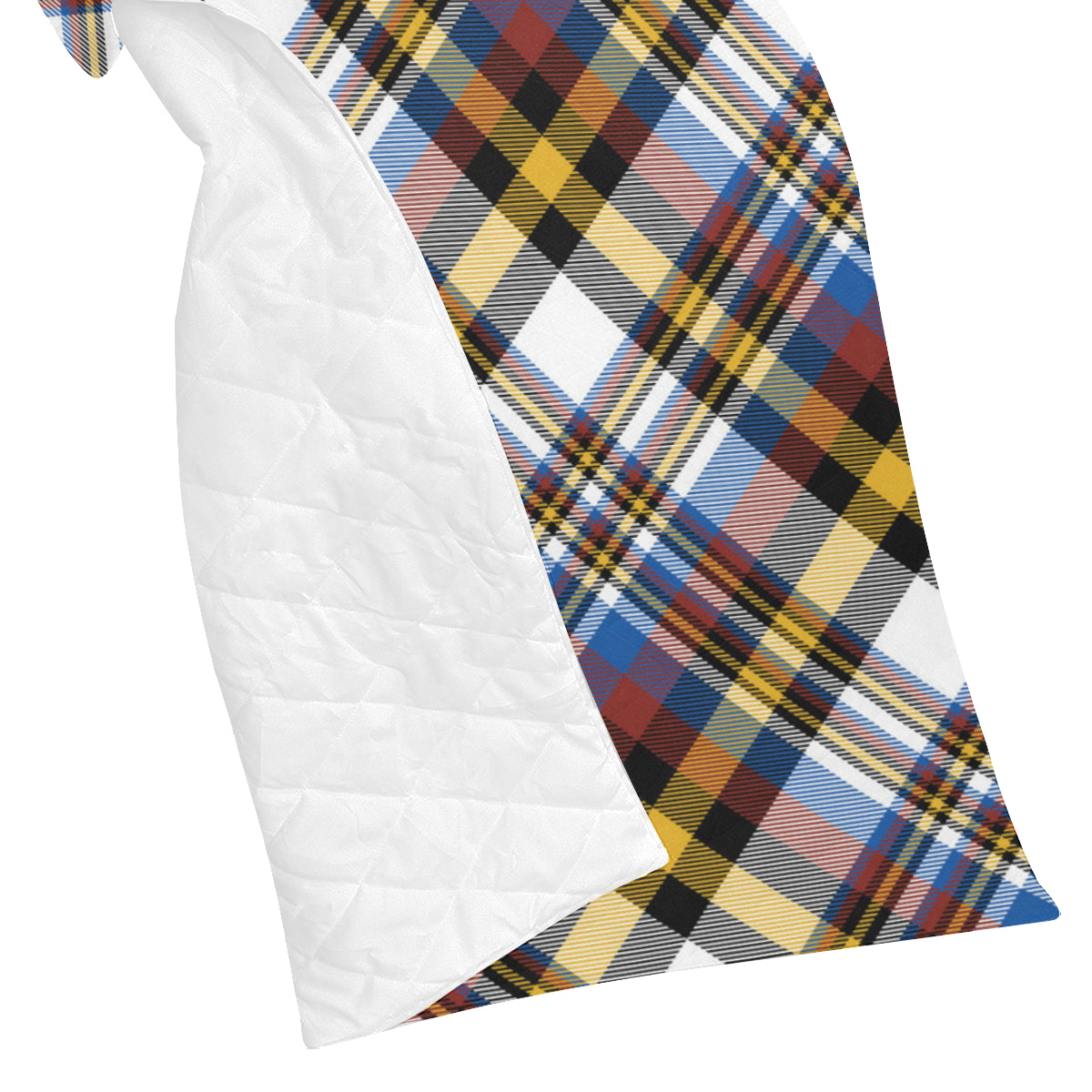 Madras Pattern Print Design 01 Premium Quilt