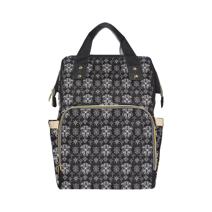 Cross Pattern Print Design 04 Diaper Bag Backpack