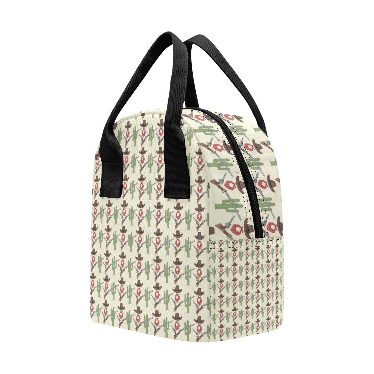 Western Cowboy Print Insulated Lunch Bag