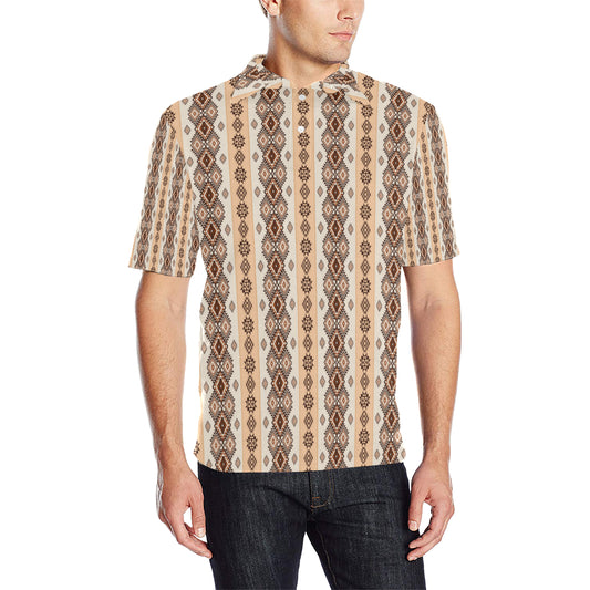 Native Classic Pattern Print Men Polo Shirt