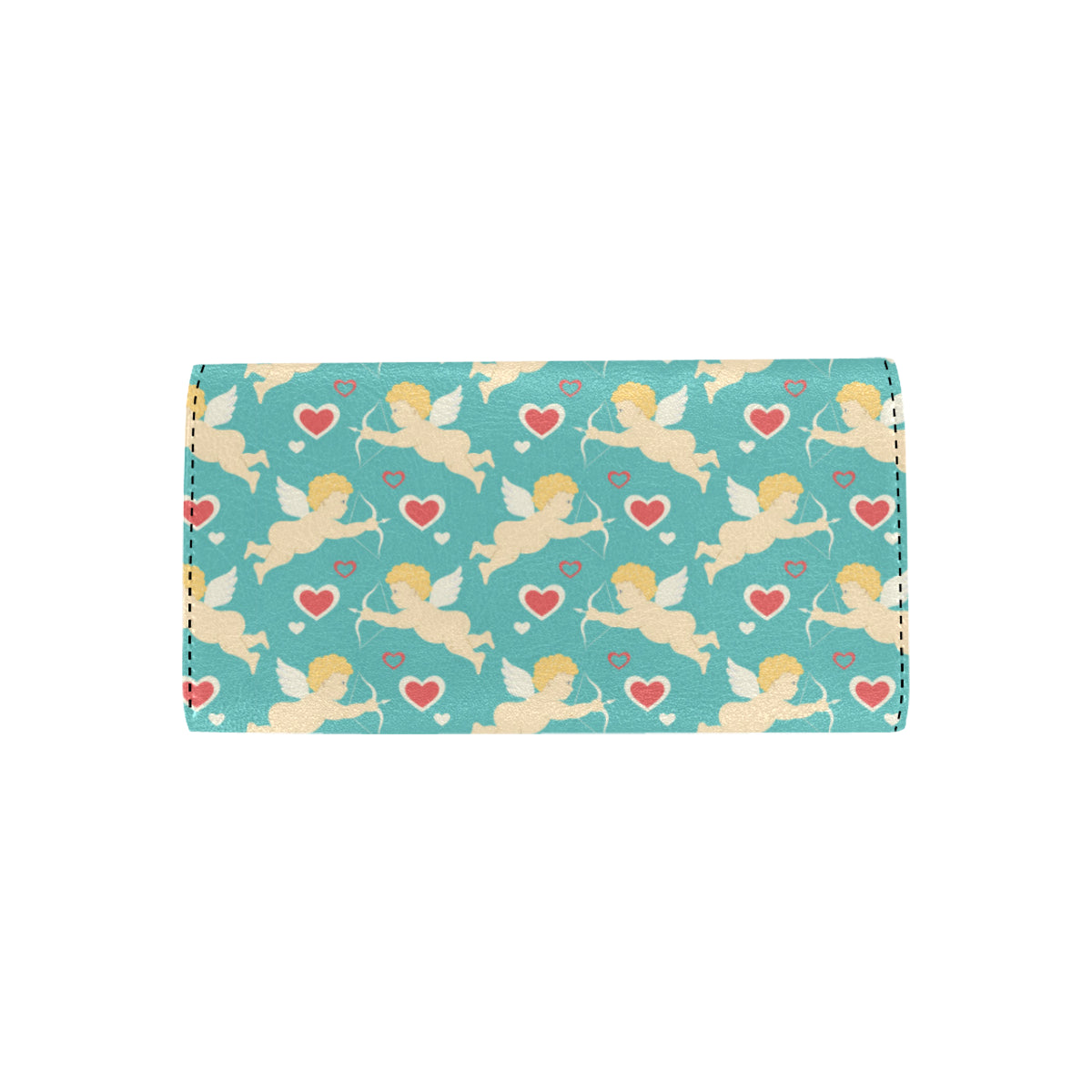 Cupid Pattern Print Design 01 Women's Trifold Wallet