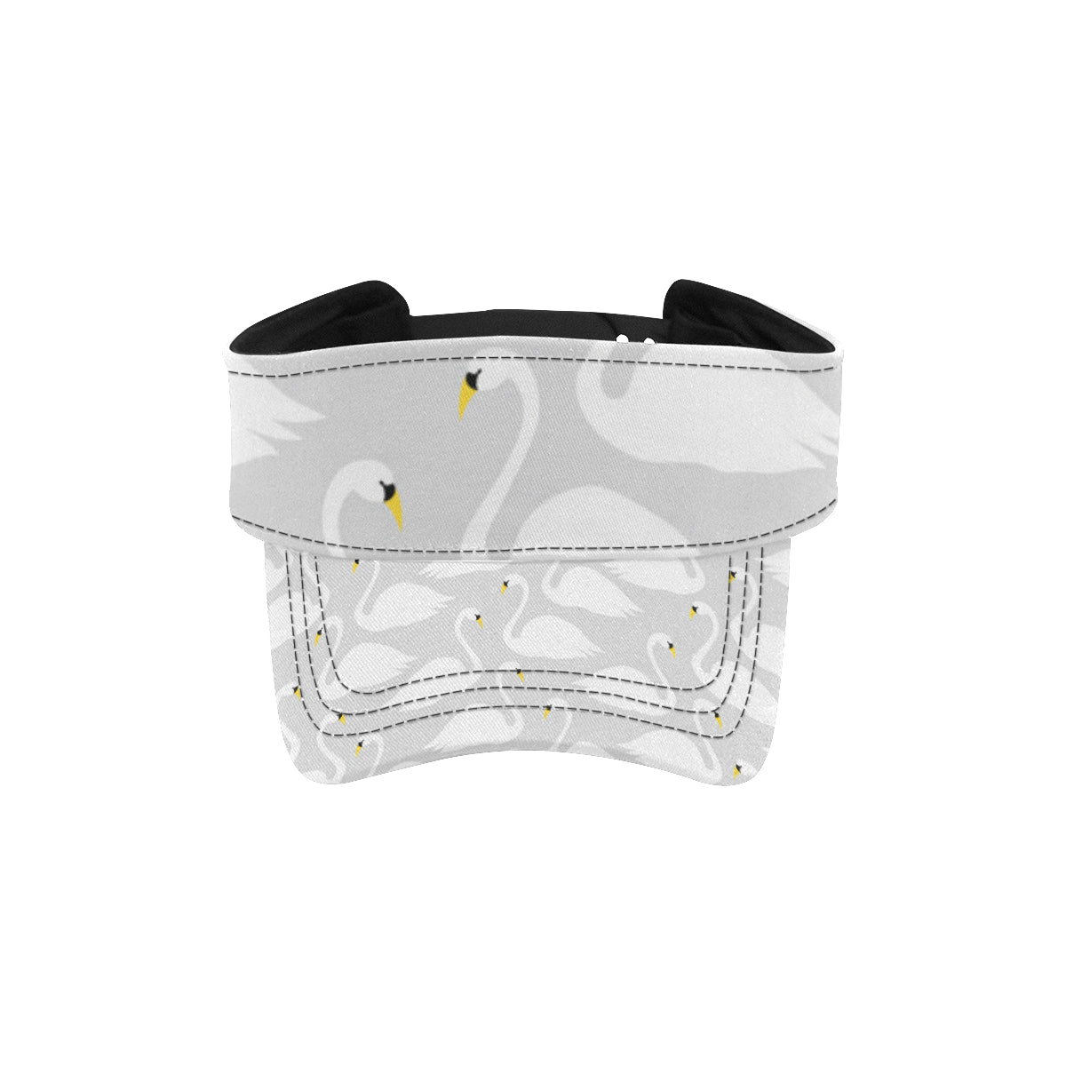 Swan Pattern Print Design 02 Unisex Sun Visor