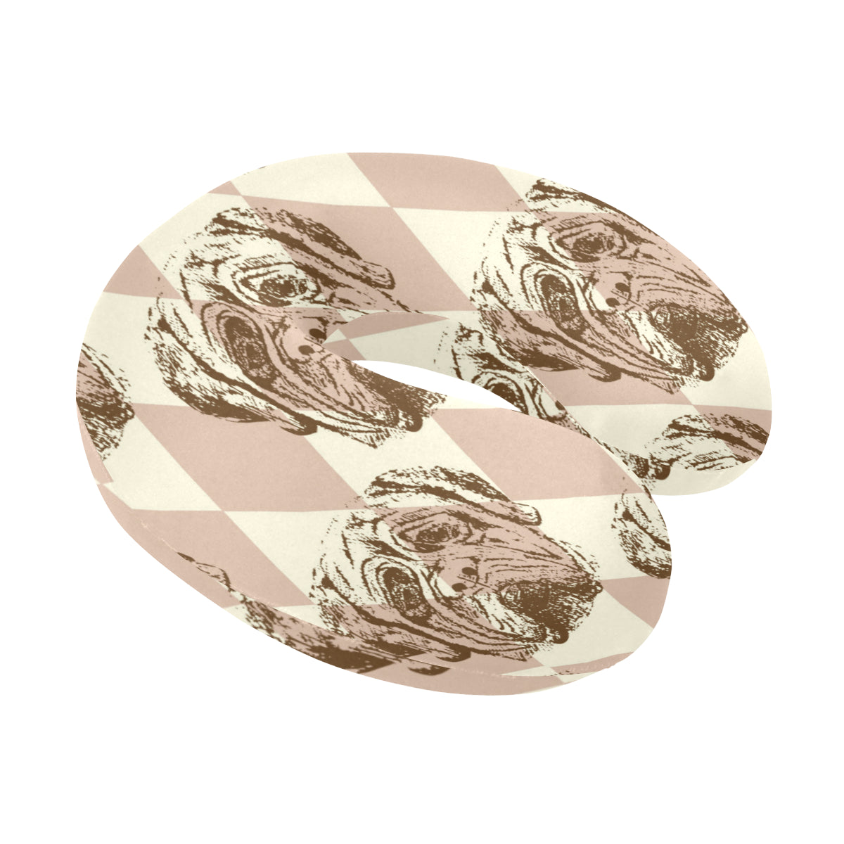 Mastiffs Pattern Print Design 01 U-Shaped Travel Neck Pillow