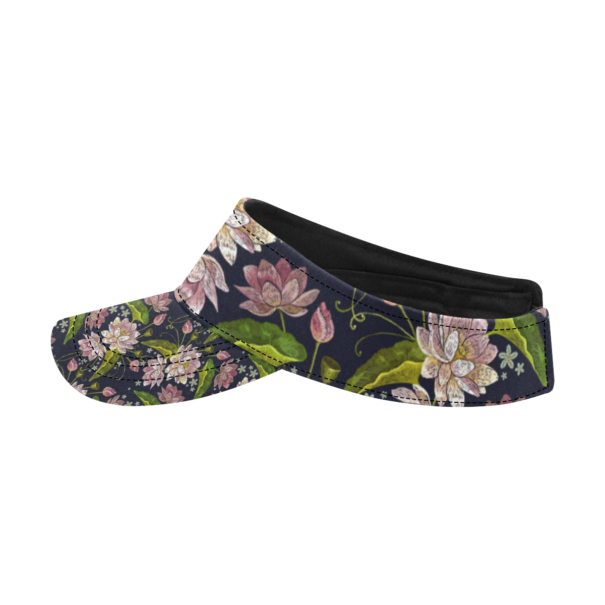 lotus Embroidered Pattern Print Design LO06 Unisex Sun Visor