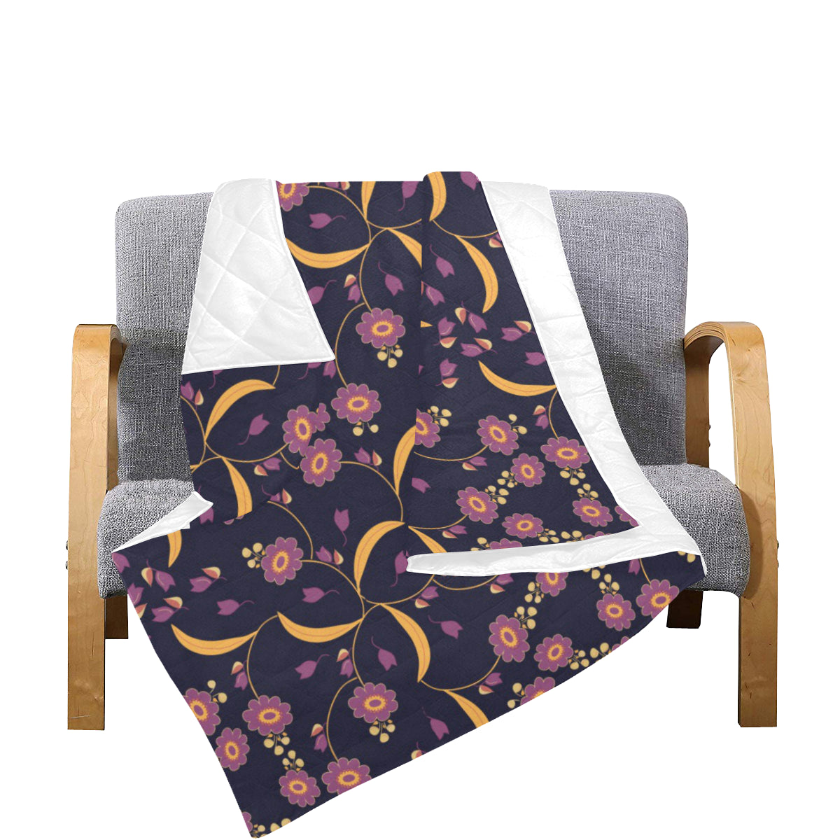 Anemone Pattern Print Design AM012 Premium Quilt