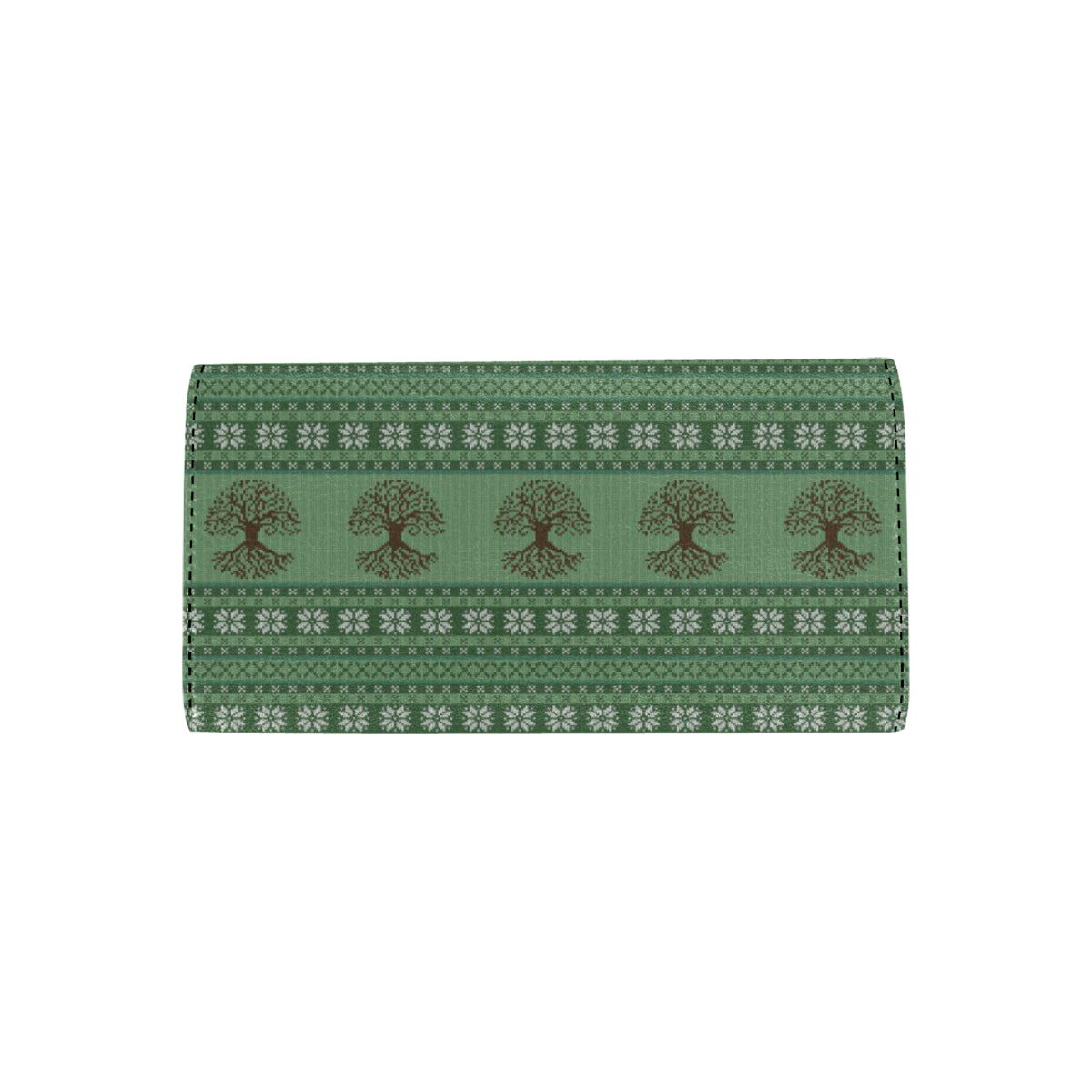 Celtic Pattern Print Design 09 Women's Trifold Wallet