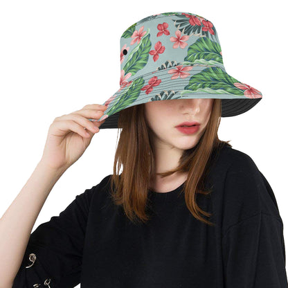 Plumeria Pattern Print Design PM027 Unisex Bucket Hat