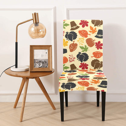 Thanksgiving Print Design LKS303 Dining Chair Slipcover