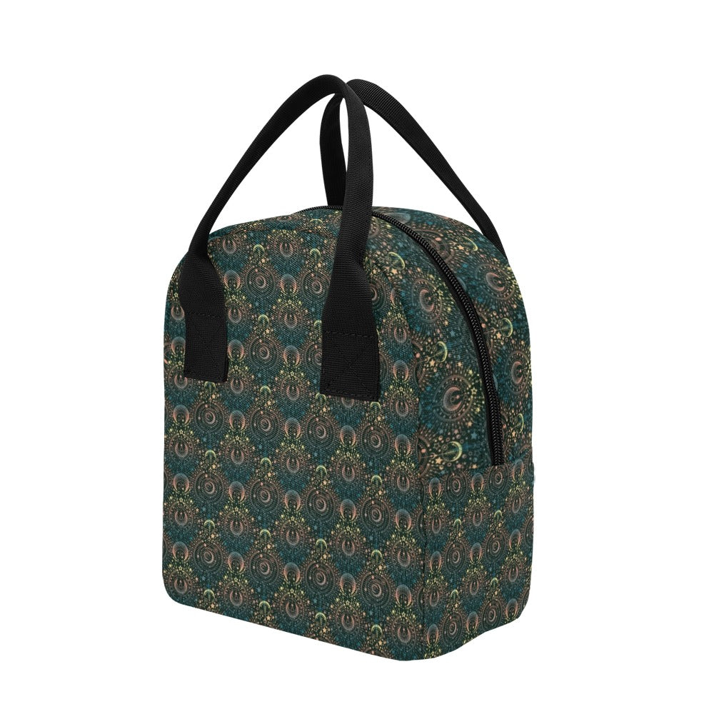 Sun Moon Print Design LKS307 Insulated Lunch Bag