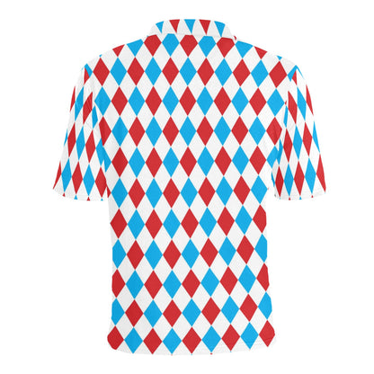 Harlequin Print Design LKS402 Men Polo Shirt