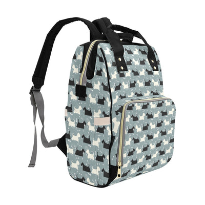 Scottish Terriers Print Design LKS301 Diaper Bag Backpack