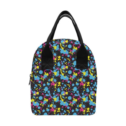 Splatter Colorful Print Design LKS301 Insulated Lunch Bag
