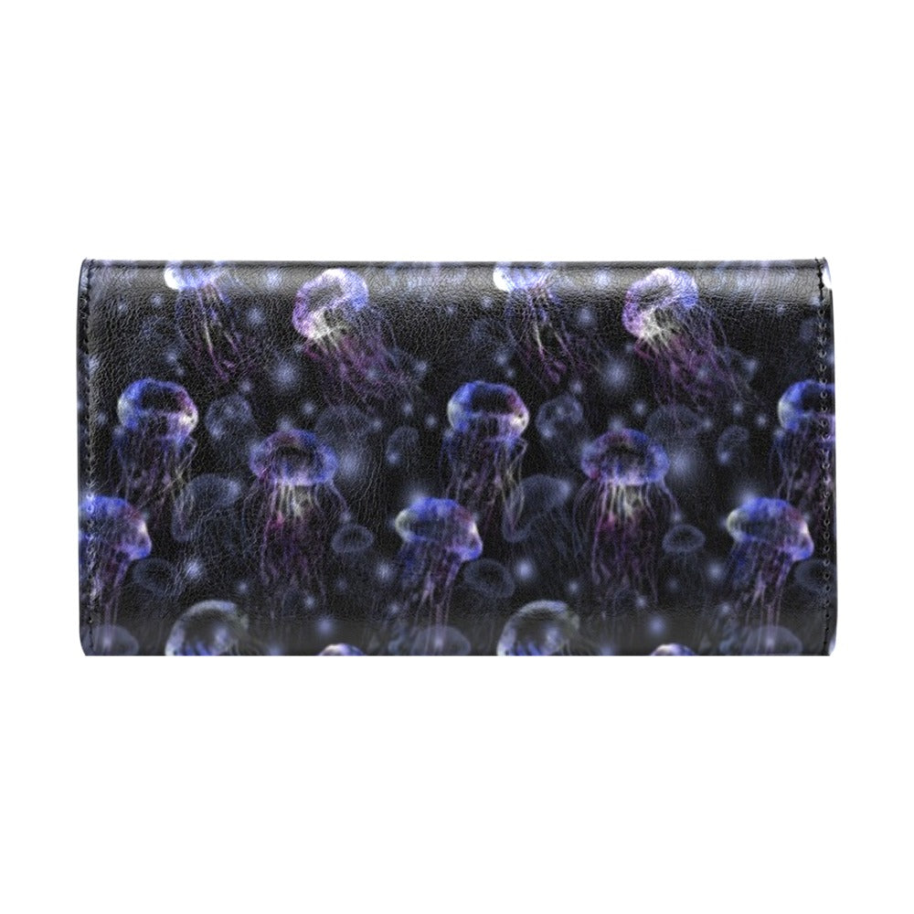 Jellyfish Themed Women's Trifold Wallet